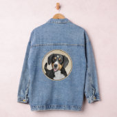 Entlebucher Mountain Hunde Malerei Original Hunde  Jeansjacke (Hangar)