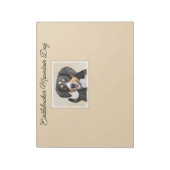 Entlebucher Mountain Hunde Malerei Original Hunde  Notizblock (Rotiert)