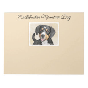 Entlebucher Mountain Hunde Malerei Original Hunde Notizblock