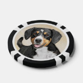Entlebucher Mountain Hunde Malerei Original Hunde Pokerchips (Einzeln)