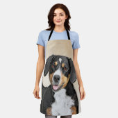 Entlebucher Mountain Hunde Malerei Original Hunde  Schürze (Getragen)