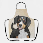 Entlebucher Mountain Hunde Malerei Original Hunde  Schürze (Vorderseite)
