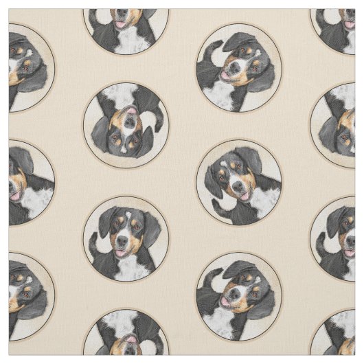 Entlebucher Mountain Hunde Malerei Original Hunde Stoff (Muster)