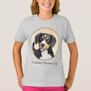 Entlebucher Mountain Hunde Malerei Original Hunde T-Shirt