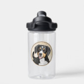 Entlebucher Mountain Hunde Malerei Original Hunde Trinkflasche (Rückseite)