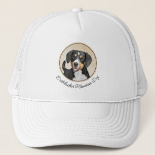Entlebucher Mountain Hunde Malerei Original Hunde Truckerkappe