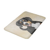 Entlebucher Mountain Hunde Malerei - Originelle Ku Badematte (Schrägansicht)