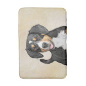 Entlebucher Mountain Hunde Malerei - Originelle Ku Badematte (Vorderseite Vertikal)