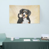 Entlebucher Mountain Hunde Malerei - Originelle Ku Banner (Messeveranstaltung)