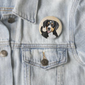 Entlebucher Mountain Hunde Malerei - Originelle Ku Button (Beispiel)