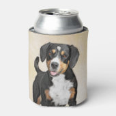 Entlebucher Mountain Hunde Malerei - Originelle Ku Dosenkühler (Kanne Vorderseite)