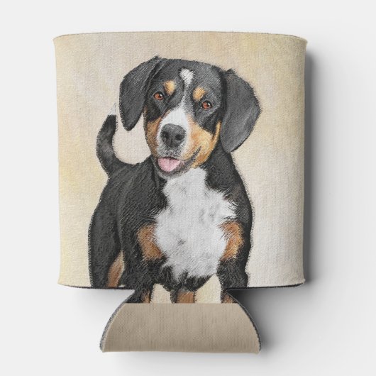 Entlebucher Mountain Hunde Malerei - Originelle Ku Dosenkühler (Rückseite)