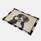 Entlebucher Mountain Hunde Malerei - Originelle Ku Fußmatte (Schrägansicht)
