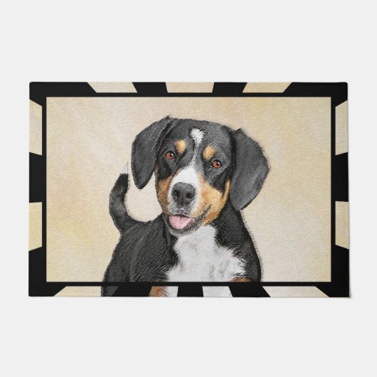 Entlebucher Mountain Hunde Malerei - Originelle Ku Fußmatte (Vorderseite)