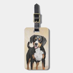 Entlebucher Mountain Hunde Malerei - Originelle Ku Gepäckanhänger
