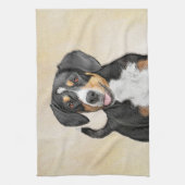 Entlebucher Mountain Hunde Malerei - Originelle Ku Geschirrtuch (Vertikal)