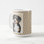 Entlebucher Mountain Hunde Malerei - Originelle Ku Kaffeetasse (Vorderseite Links)