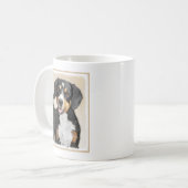 Entlebucher Mountain Hunde Malerei - Originelle Ku Kaffeetasse (Vorderseite Links)
