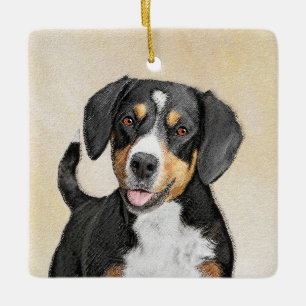 Entlebucher Mountain Hunde Malerei - Originelle Ku Keramikornament