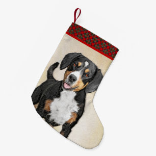 Entlebucher Mountain Hunde Malerei - Originelle Ku Kleiner Weihnachtsstrumpf