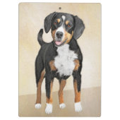 Entlebucher Mountain Hunde Malerei - Originelle Ku Klemmbrett (Rückseite)