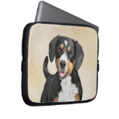 Entlebucher Mountain Hunde Malerei - Originelle Ku Laptopschutzhülle (Vorne Rechts)