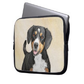 Entlebucher Mountain Hunde Malerei - Originelle Ku Laptopschutzhülle (Vorderseite Links)