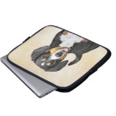 Entlebucher Mountain Hunde Malerei - Originelle Ku Laptopschutzhülle (Vorne Knopf)