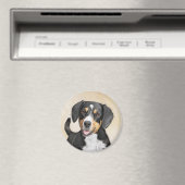 Entlebucher Mountain Hunde Malerei - Originelle Ku Magnet (In Situ (Geschirrspüler))