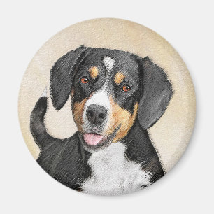 Entlebucher Mountain Hunde Malerei - Originelle Ku Magnet