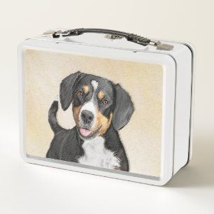 Entlebucher Mountain Hunde Malerei - Originelle Ku Metall Brotdose