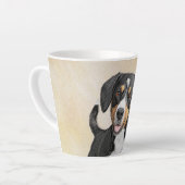 Entlebucher Mountain Hunde Malerei - Originelle Ku Milchtasse (Linke Ecke)