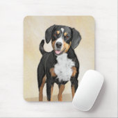 Entlebucher Mountain Hunde Malerei - Originelle Ku Mousepad (Mit Mouse)