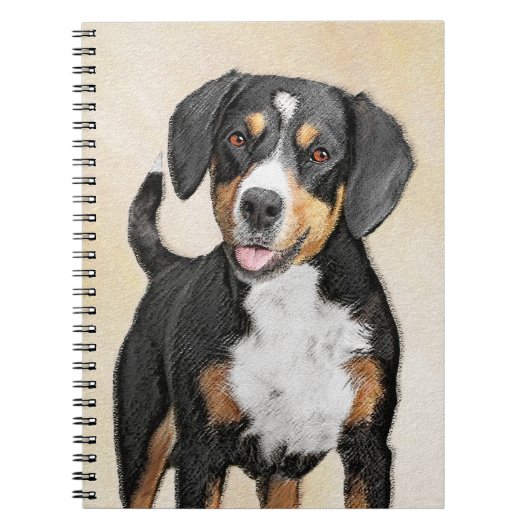 Entlebucher Mountain Hunde Malerei - Originelle Ku Notizblock (Vorderseite)