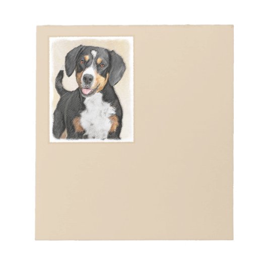 Entlebucher Mountain Hunde Malerei - Originelle Ku Notizblock (Vorderseite)