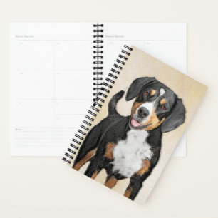 Entlebucher Mountain Hunde Malerei - Originelle Ku Planer