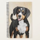 Entlebucher Mountain Hunde Malerei - Originelle Ku Planer (Vorderseite)