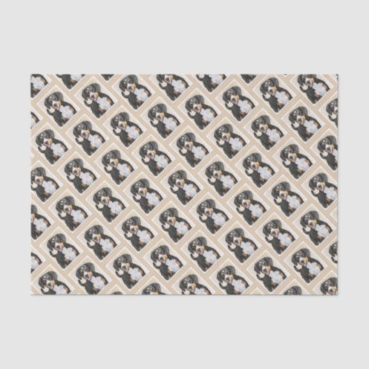 Entlebucher Mountain Hunde Malerei - Originelle Ku Seidenpapier (Vorderseite)