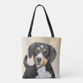Entlebucher Mountain Hunde Malerei - Originelle Ku Tasche (Rückseite)