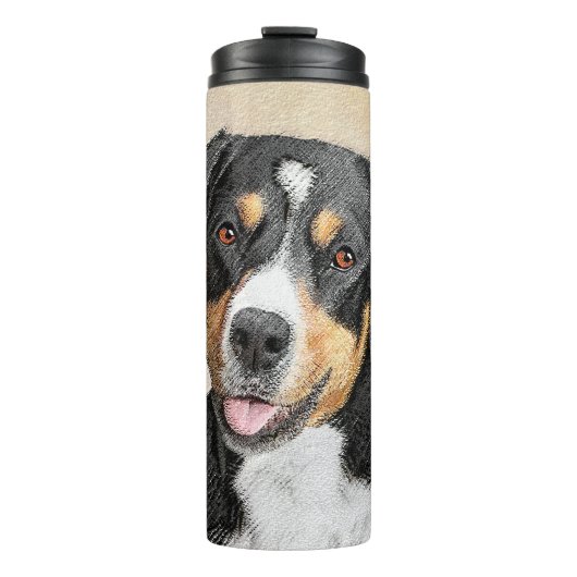 Entlebucher Mountain Hunde Malerei - Originelle Ku Thermosbecher (Vorderseite)