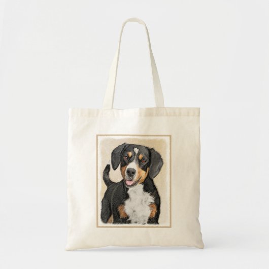 Entlebucher Mountain Hunde Malerei - Originelle Ku Tragetasche (Vorne)