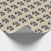 Entlebucher Mountainbike-Malerei - Original Art Geschenkpapier (Ecke)