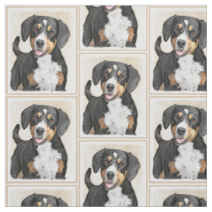 Entlebucher Mountainbike-Malerei - Original Art Stoff