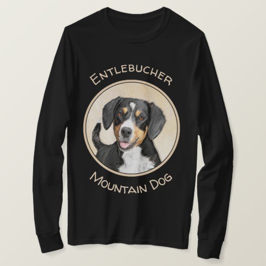 Entlebucher Mountainbike-Malerei - Original Art T-Shirt (Design vorne)