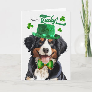 Entlebucher Sennenhund Glücklicher St. Patrick's T Feiertagskarte