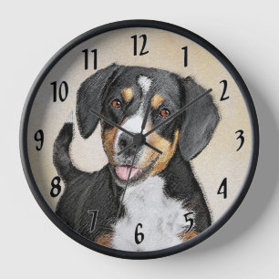 Entlebucher Sennenhund-Malerei Originale Hunde-Kun Uhr