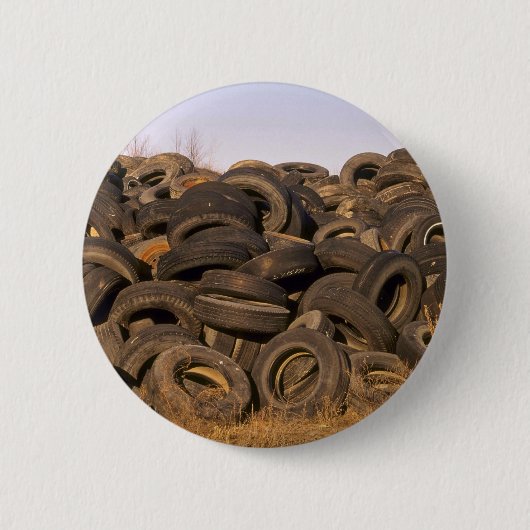 Entleerte alte Reifen Button (Vorderseite)