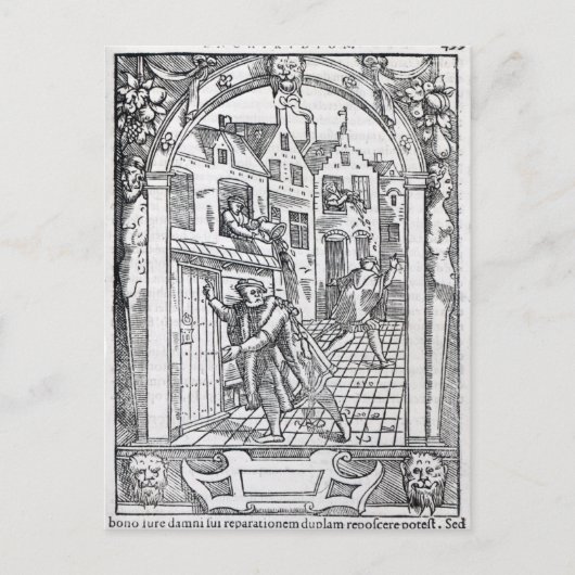 Entleerung der Kammerpfeife Postkarte (Vorderseite)