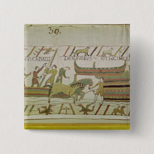 Entleerung der Pferde von den Schiffen Button (Vorderseite)