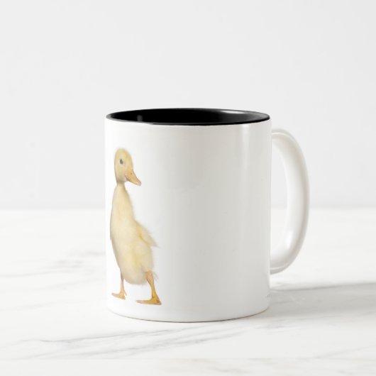 Entlein (1 Woche alt) Zweifarbige Tasse (VorderseiteRechts)